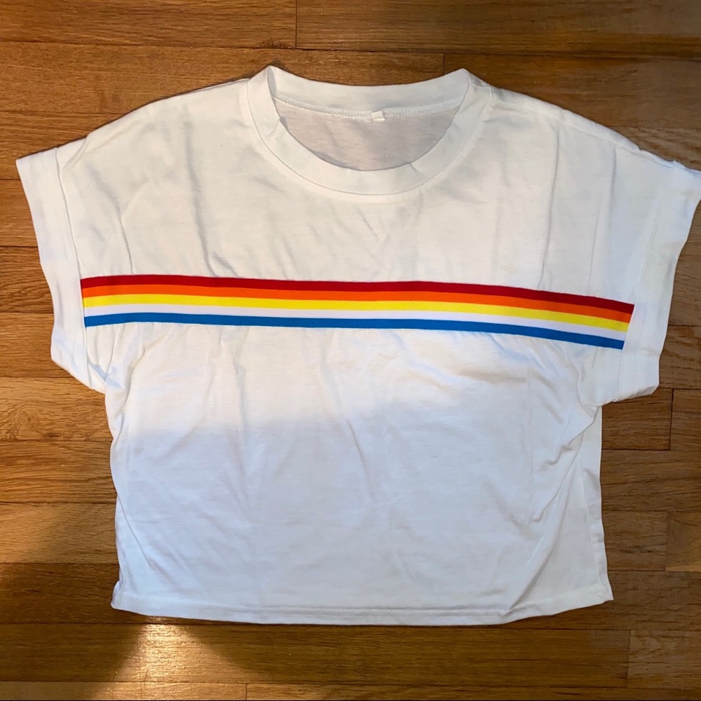Rainbow Stripe Pride Tee